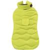Croci Giubbotto per cani Eco Leaves Yellow, taglia dorso 45 cm, ecologico prodotto con materiali riciclati, imbottitto e regolabile, con elastici e foro per guinzaglio e pettorina, colore giallo