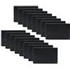 moorg Piatti Ardesia Naturale, Set da 16 Piatti Rettangolari, Piatto Ardesia da Portata Rettangolare 30x20 cm