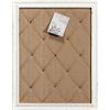 Sintosin Grande Bacheca in Sughero Bianco 53 x 68 cm, Shabby Chic Bacheca da Parete Con Cornice In Legno, Lavagna Sughero per la casa, Decorazione Dell'ufficio, Verticale o Orizzontale