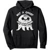 Divertente costume di Halloween Non un f Non un fantasma appena morto dentro Emo Goth Halloween Ghost Felpa con Cappuccio