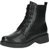 CAPRICE Stivaletti Chelsea da donna in pelle con tacco a blocco, Nero (Black Nappa), 39 EU