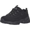 Skechers, D'Lites Biggest Fan Wide, Sneaker, Donna, Nero (Black 11949), 35 EU