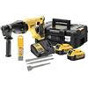 DEWALT DCH133M2K - Perforatore DEWALT senza fili - SDS-PPLUS 2 batteria 4,0 Ah, caricabatterie, confezione + 6 punte e 3 scalpelli