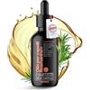 IMPERIO Olio di rosmarino per capelli contro la Caduta dei capelli - 60ml - Altri Oli Premium per Stimolare la Crescita - 100% Naturale - Senza Additivi