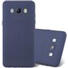 Cadorabo Custodia per Samsung Galaxy J5 2016 in Frost Blu Scuro - Morbida Cover Protettiva Sottile di Silicone TPU con Bordo Protezione - Ultra Slim Case Antiurto Gel Back Bumper Guscio
