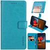BellaCase Custodia a Portafoglio in Pelle Premium Blackview BV9900/BV9900 PRO [Slot per schede] [Cavalletto] [Fibbia Magnetica] Cover Blackview BV9900/BV9900 PRO Smartphone (Cielo Blu)