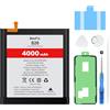 Beefix Batteria per Samsung Galaxy S20 SM-G980F, 4000 mAh, batteria di ricambio ai polimeri di litio per Galaxy S20(EB-BG980ABY) con strumenti di riparazione