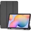 ProCase Cover Galaxy Tab S6 Lite 10,4 Pollici 2024/2022/2020 con Portapenna (SM-P620/P625/P613/P619/P615/P610) Ultra Sottile Smart Cover con Auto Svegliati/Sonno -Nero