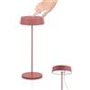Avilia Lampada da Tavolo Ricaricabile con Entrata USB-C - Lampada con Pulsante Touch in Alluminio per Camera e Salotto, 4400maAh, ‎28,7x16x4 cm, Rosa