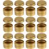 Lostwry 12 Pezzi Portacandele con Coperchio, Candela Fabbricazione Di Contenitori Decorativi Rotondi In Metallo Candela Barattoli Vuoti per Candela Fai Da Te Spezie,Gioielli,Polvere,Caramelli,Unguento