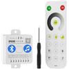 BTF-LIGHTING 4 Zone 2.4GHz Telecomando RF Dimmerabile RB1 e SP630E Bluetooth Controllore Kit Supporto FCOB COB SMD PWM o SPI Strisce LED Monocolore DC5V DC12V DC24V