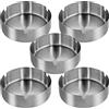 Qualsen Posacenere da Esterno in Acciaio Inox, 8 cm, 5 Pezzi