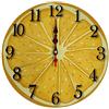 LOHAS Home 30cm Orologio da parete retrò Vintage Decor Silent Non Ticking Orologi al quarzo (Limone giallo)