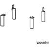 Duravit Universal piede base per mobile sottolavabo, UV999200000, Universal alluminio opaco [Mobili da Bagno > Accessori per Mobili da Bagno]