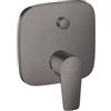hansgrohe Talis E rubinetto vasca da incasso, miscelatore monocomando, 71745340, Talis E nero cromato spazzolato [Rubinetteria Bagno > Rubinetteria Vasca]