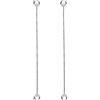 Tuscany Silver Orecchini pendenti da 6 cm da donna