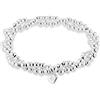 Tuscany Silver Bracciale da Donna in Argento Sterling con Twist Ball Elasticizzato da 4 mm di Lunghezza 19 cm/7.5