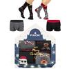 soxo Natale Boxer Uomo Cotone + Calzini Divertenti Idee Regalo Mutande Regali Calze L Boxer + Calzini 40-45