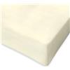 SpazioTessile Lenzuolo All Around larghezza 160cm 100% Cotone Elastico Perimetrale Matrimoniale (160x210 H25, Panna)