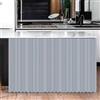 Surwin Tenda da Cucina Corta Tenda da Cucina Porta Finestra Tende dell'Armadio Antipolvere Oscuranti per Armadio da Cucina,Armadio,Bagno, Tenda mensole (W100xH140cm,Grigio)
