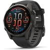 Garmin Garmin Fenix 8s amoled sapphire grigio scuro dlc cinturino nero/grigio