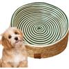 Generic Cuccia per gatti in vimini, in rattan, per animali domestici di piccola taglia, conigli che dormono e giocano, 35 x 10 cm