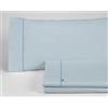 AlexandreHouse Juego de sábanas liso color azul celeste Cama de 135/140 (3 piezas) -50% algodón / 50% poliéster - 144 hilos. Gramage: 115