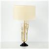 AlexandreHouse LAMPARA SOBREMESA 17X50 METAL DORADO SIN PANTALLA