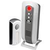 Alecto ADB-17 Campanello senza fili - campanello wireless - portata 30 m - segnale acustico e visivo - segnale criptato - bianco