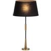 AlexandreHouse LAMPARA SOBREMESA 12X12X60 METAL DORADO/NEGRO/SIN PANTALLA
