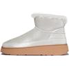 Fitflop Gen-FF Ultra-Mini-Stivali in Montone con Lato D/Metallizzato, Donna, Argento, 41 EU