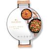 Silk Route Home Wok - Padella wok in ghisa, 32 cm, con due manici