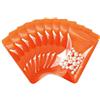 Rimiko 100 Pezzi Sacchetti di Plastica con Cerniera, Bustine Trasparenti Richiudibili Mylar con Zip, Buste Piccola Addensato a Chiusura per Alimenti e Campione (Arancia, 14x20 cm)