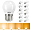 Linkind Dimmerabile Lampadine LED E27, Golf P45/G45, 4.2W(Equivalenti a 40W), Luce Bianca Calda 2700K, 470 Lumen, Pacco da 12