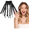 KUJAIS Bigodino Lungo per Boccoli, Boccoli Capelli Senza Calore, Morbida per Capelli Curler per Capelli Arricciacapelli Senza Calore Bigodini per Capelli Lunghi per Capelli Medi (Nero)