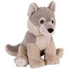 Wild Republic Earthkins Mini Lupo, Peluche, 20 cm, Giocattolo di Peluche, Ecologico