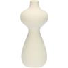 Rituali Domestici - Vaso Deco Monofiore 2 livelli in resina cementizia, 13x13cm, profondità 32cm, collezione Multicurve