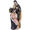 DRW Mistero Classico di 1 Piece in piedi Maria, il bambino in giro e San Jose e il bambino in tonalità blu e oro 25 cm