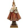 DRW Figura Bambino Gesù di Praga Protettore di Gravidanza e Protettore dei bambini in Resina Dipinto a Mano 6x3x11 cm