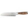 Rockingham Forge Ashwood Coltello da Cucina Santoku Giapponese 13,5 cm - Lama Acciaio Inossidabile Tedesco Ultra Affilato - Martellata Antiaderente Professionale - Manico Legno Codolo Intero