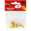 Fixo Kids | Borsa 5 Campanelli Metallo Oro 14,5 mm ø Artigianato scolastico e decorazioni per bambini | Natale, Celebrazioni e feste