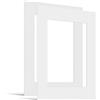 JUNOMI® Set da 2 Passepartout 30x40 cm Dimensioni Esterne - per Formato Immagine A4 (21x29,7 cm) - Spessore 1,5 mm - Colore Bianco Crema