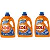 Generico 3 x Sole Detersivo Liquido Bianco Splendente 3in1 Azione Igienizzante per Lavatrice, 41 lavaggi, 1845 ml