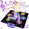 GuKKK Bambini Tappetino da Ballo con 6 LED, GuKKK Tappeto da Ballo con Bluetooth per 3 4 5 6 7 8 9 10+ Anni,Tappetino da Ballo Elettronico,Giocattolo Tappeto Musicale da Ballo,Regali di Natale di Compleanno
