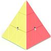 ROXENDA Pyramid Speed Cube Original Triangle Pyraminx Puzzle Cube; super resistente, liscio con colori vivaci, facile da girare (Macaron)