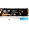 Ediloca EN206 2TB SSD M.2 SATA 3D NAND, M.2 2280 SATA III 6Gb/s Unità a stato solido interne, Velocità di Lettura/Scrittura Fino a 550/480 MB/s, Compatibile con Ultrabook, Tablet Computer e Mini PC