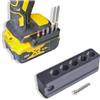 Decoralin Supporto magnetico per punte Dewalt 18V XR Impact Driver e trapani combinati, contiene 5 punte, nero
