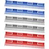 JINXIAN 6 Pezzi Clips per Calzini 12.4 X1.8 in Stendino da Termosifone Stendibiancheria Calzini Plastica per Cappello Calzini Lacci Asciugamano (Rosso/Blu/Grigio)