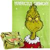 The Grinch Letto Coperta Pile, Morbido Coperte Plaid 150x130cm - Natale Regalo (Verde)
