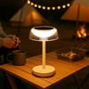 DAWALIGHT Lampade da Tavolo per Esterno a Batteria, IP54 Impermeabile Lampada da Tavolo Solare LED 3000K Luce Bianca Calda, Lampada da Comodino Dimmerabile Senza Cavo per Giardino, Campeggio, Camera
